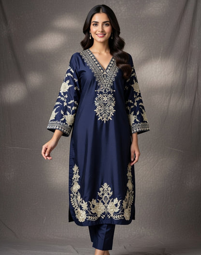 Korean Silk 2 piece suit