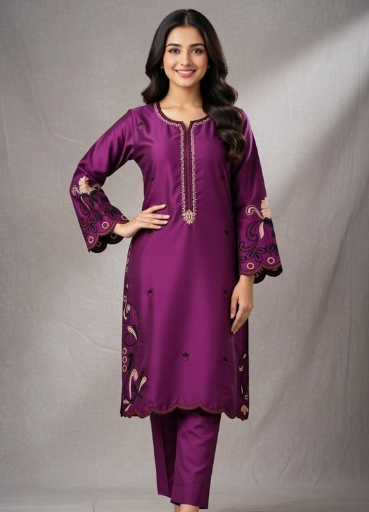 Korean Silk 2 Piece Suit